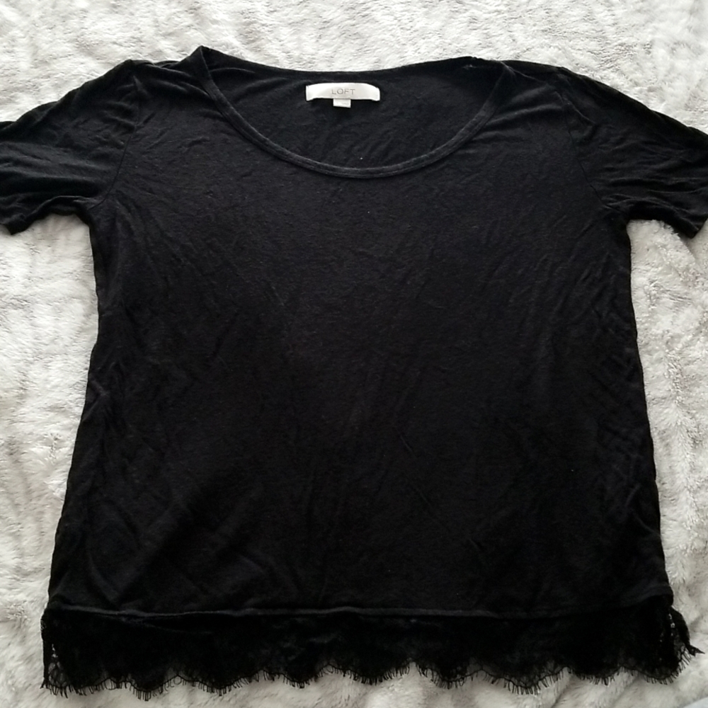 Loft Lace trim tee